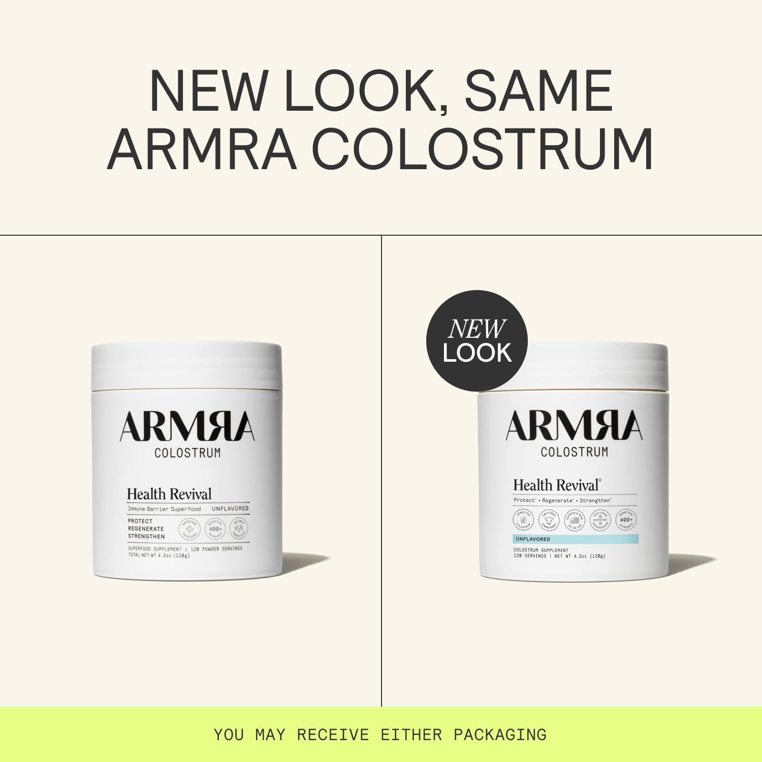 ARMRA Colostrum Unflavored Jar