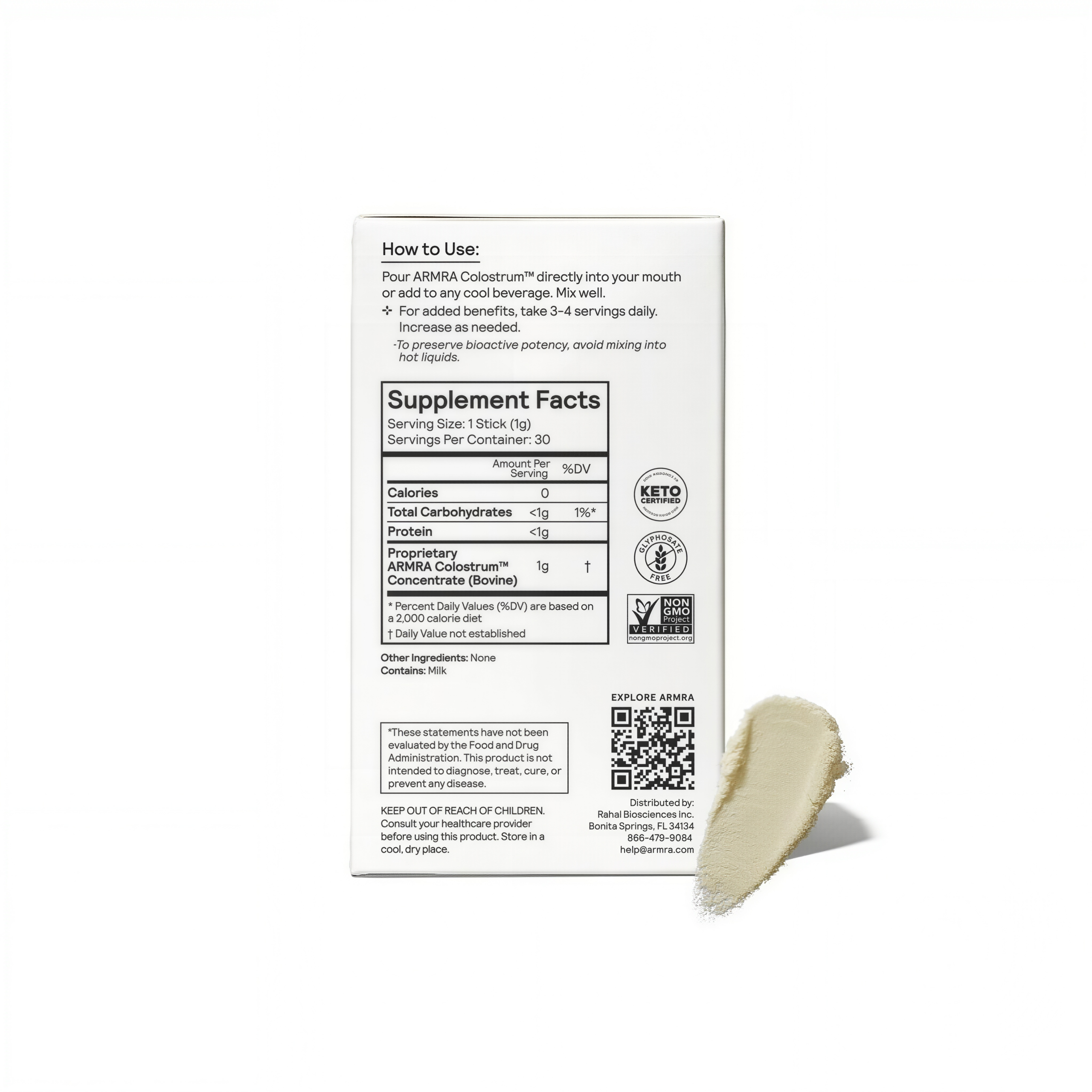 ARMRA Colostrum Unflavored Jar